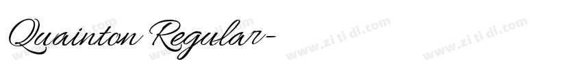 Quainton Regular字体转换 Quainton Regular字体转换